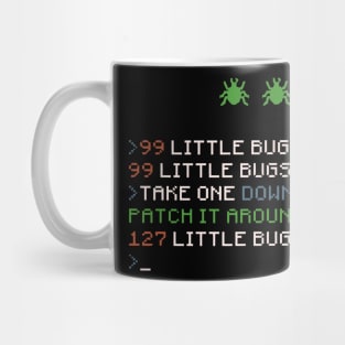 99 Little Bugs In My Code Coding Debugging Mug